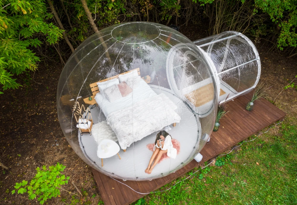 bubble tent stargazing